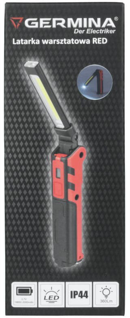 Lampa robocza Germina GW-0175 COB+LED 150+360 lm Red - obraz 14