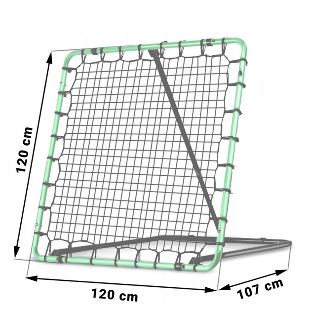 Bramka treningowa Neo Sport rebounder 120 x 120 cm (5903890611347) - obraz 6