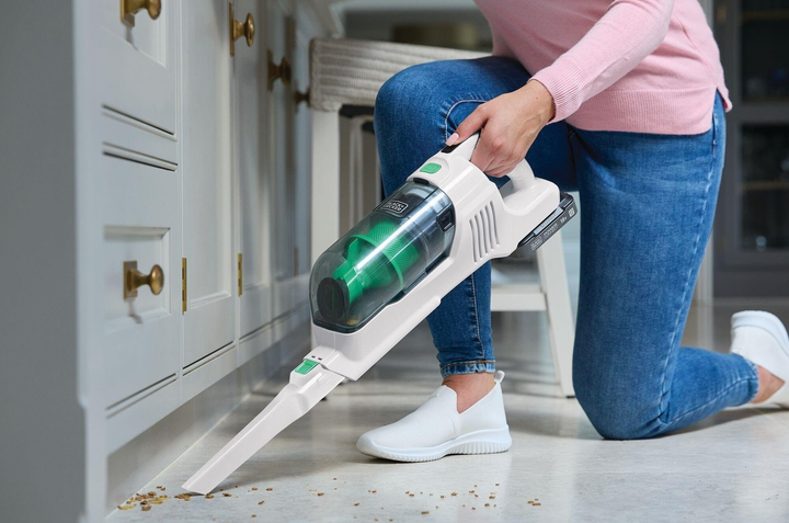 Акумуляторний пилосос Black+Decker REVSV18D1 Біло-зелений (REVSV18D1) - зображення 6