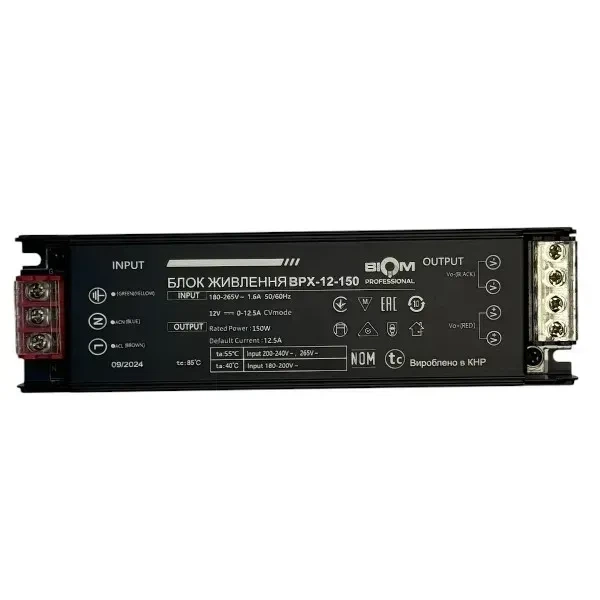 Блок живлення BIOM Professional DC12 150W BPX-12-150 12,5А - изображение 2