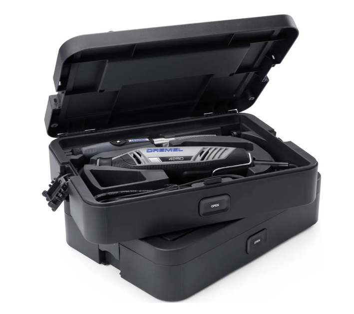 Багатофункціональний гравер Dremel 4250 Platinum+ з 6 насадками та 128 аксесуарами, у кейсі (F0134250JS) - Фото 2 Багатофункціональний гравер Dremel 4250 Platinum+ з 6 насадками та 128 аксесуарами, у кейсі (F0134250JS) - зображення 2