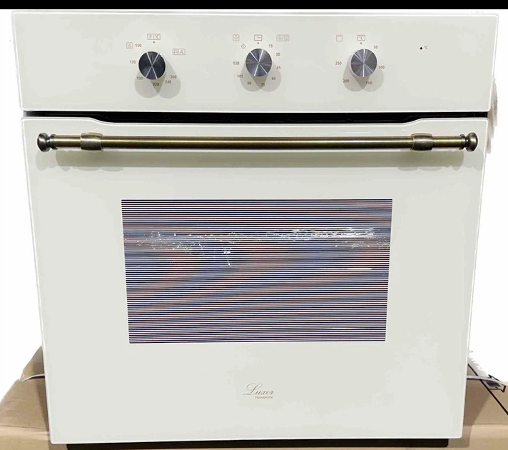 Духовой шкаф газовый Luxor Qualität 60 GIO Rustik Grill KUP конвектор, бежевое стекло + набор для подключения пропан в подарок, бежевый - изображение 10