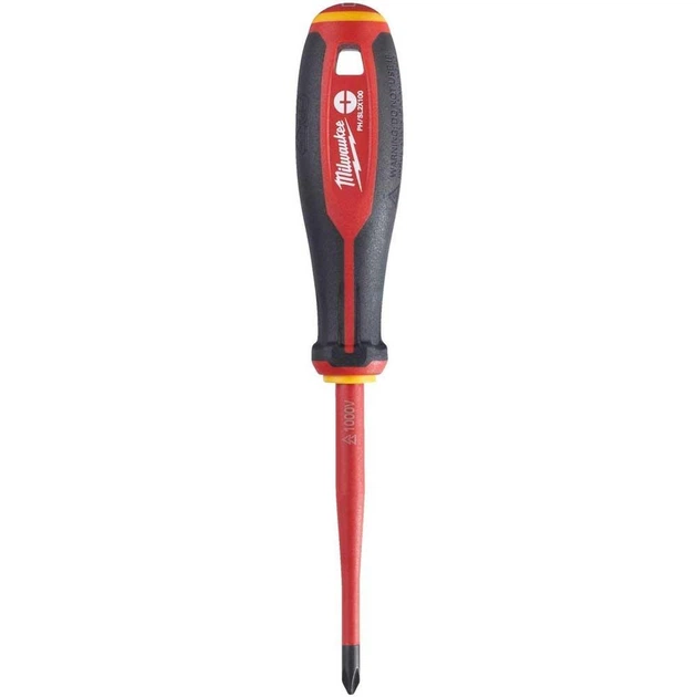Отвертка VDE диэлектрическая Milwaukee PH/SL2 x 100 (4932478734) - изображение 2
