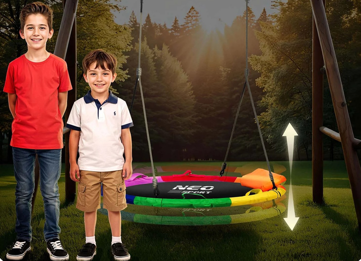 Huśtawka Neo-Sport Bocianie gniazdo Swingo 105 cm (5903890625337) - obraz 12