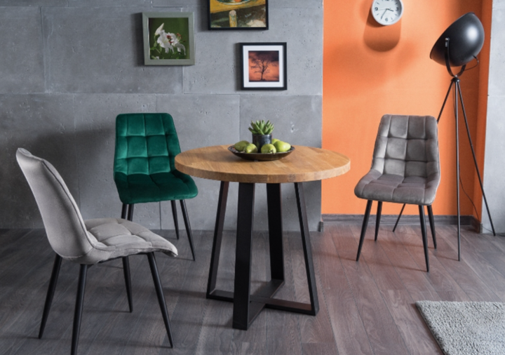 Стул мягкий со спинкой Velka Chic Bluvel 19 Velvet VBl19 зеленый - изображение 3