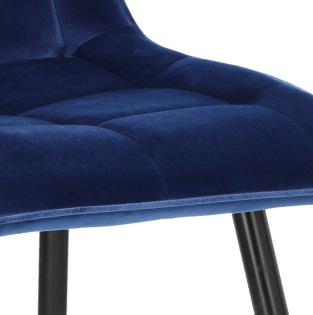 Стул мягкий со спинкой Velka Chic Bluvel 48 Velvet VBl48 синий - изображение 7