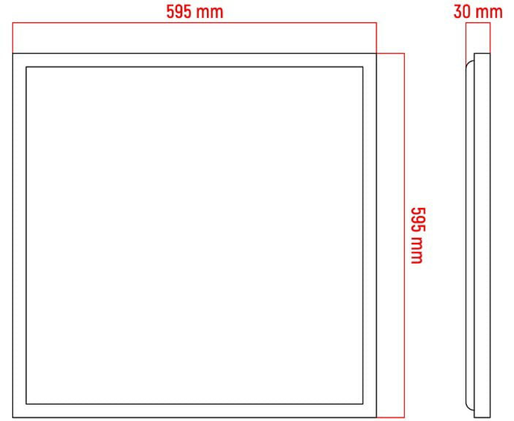 Panel LED PILA RC007B 60 x 60 cm 40 W 4000 lm 4000 K White (8719514959972) - obraz 6