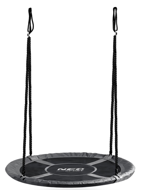 Huśtawka Neo-Sport Bocianie gniazdo Swingo 120 cm Szara (5903890627171) - obraz 2