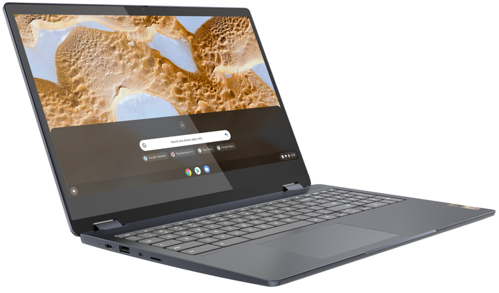 Сенсорный ноутбук 15.6" Lenovo IdeaPad Flex 3 Chrome 15IJL7 (82T3001MUK) Intel Celeron N4500 RAM 4GB eMMC 128GB 10ч батарея ChromeOS (RUS) (102112754) - Уценка - изображение 5