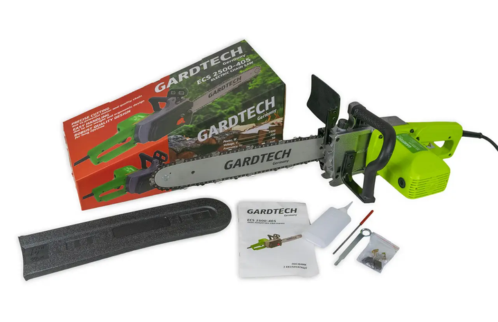 Пила ланцюгова електрична GARDTECH ECS 2500/405 (бічне розташування мотору) - Фото 5 Пила ланцюгова електрична GARDTECH ECS 2500/405 (бічне розташування мотору) - зображення 5