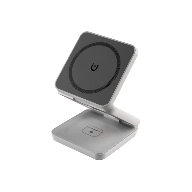 Бездротовий зарядний пристрій 3в1 YIKD (MagSafe) - Чорний, Кейс + блочок + кабель - изображение 5