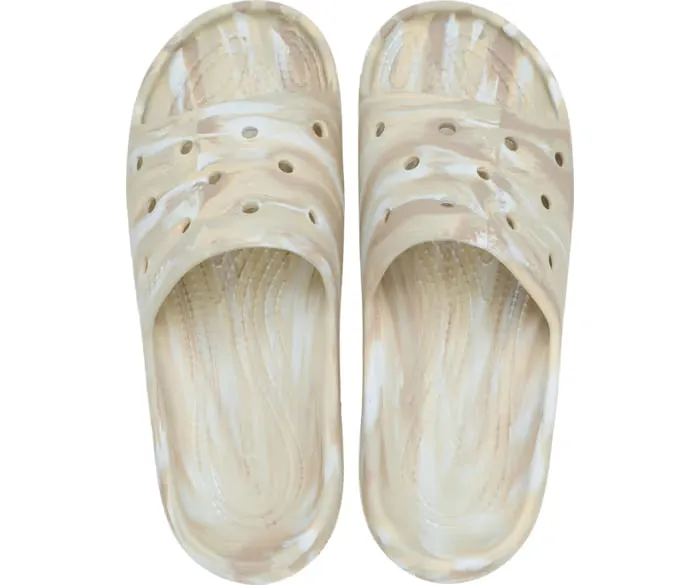 Чоловічі шльопанці Клісік Біж Crocs Classic Marbled Slide 2 Bone/Multi (42-43, бежевий) - зображення 4
