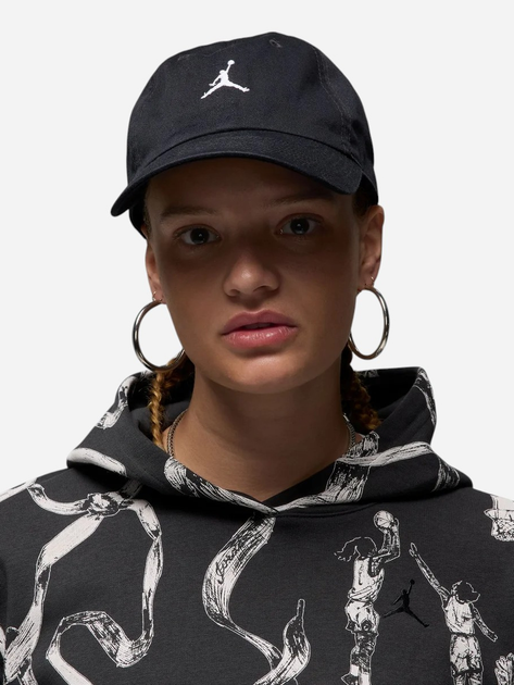 Кепка Nike U J Club Cap Us Cb Wsh Jm HQ1963-010 S/M Чорна (197600969162) - зображення 1