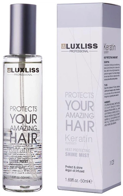Набір Luxliss Keratin Кератиновий шампунь, кондиціонер по 500 мл та Кератиновий спрей - термозахист 50 мл+ подарунок міні набір - Фото 5 Набір Luxliss Keratin Кератиновий шампунь, кондиціонер по 500 мл та Кератиновий спрей - термозахист 50 мл+ подарунок міні набір - зображення 5