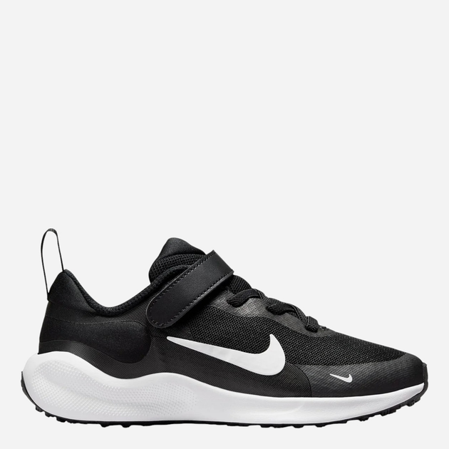 Buty sportowe chłopięce na rzepy Nike Revolution 7 (Psv) FB7690-003 29.5 Czarne - obraz 1