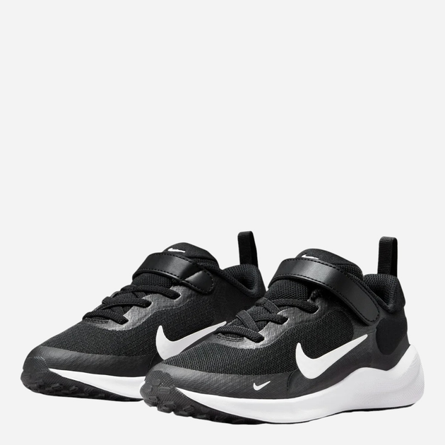 Buty sportowe chłopięce na rzepy Nike Revolution 7 (Psv) FB7690-003 31 Czarne - obraz 2