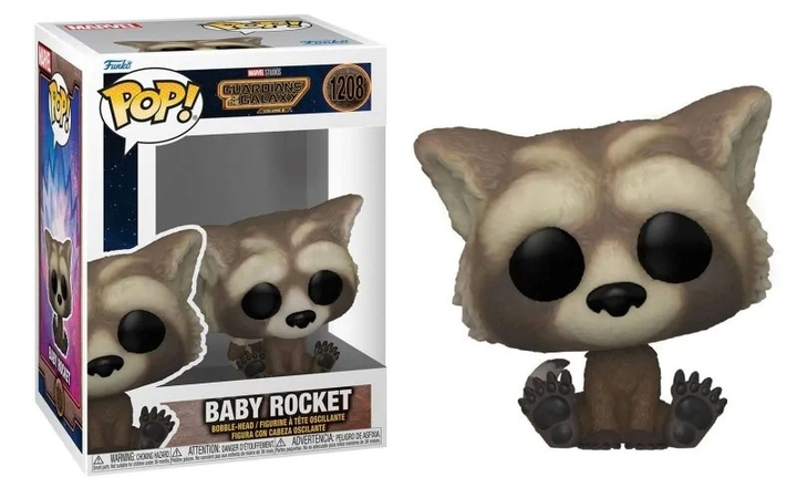Фігурка Funko Pop! Маленька ракета з фільму Вартові Галактики Marvel 10 см 1208 (0889698675161) - зображення 2