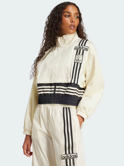 Толстовка на молнии без капюшона женская Adidas Originals Woven