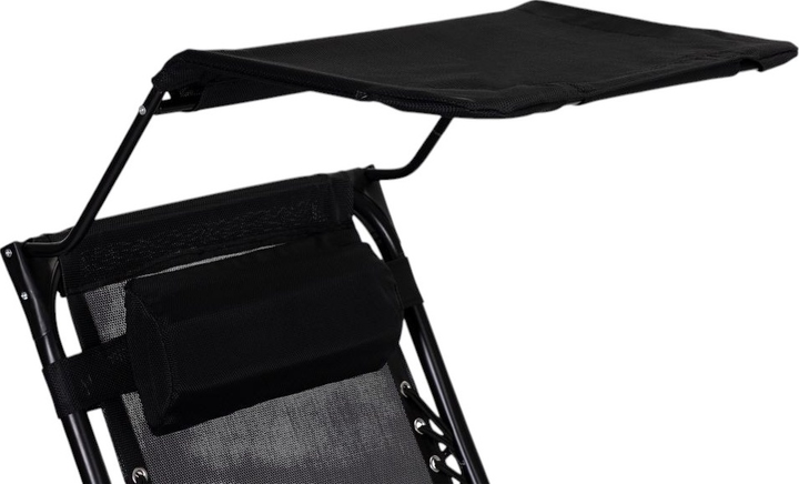 Садовий шезлонг ModernHome by Multistore Black (ZRL009-R BLACK) - зображення 6