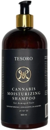 Шампунь для увлажнения с маслом каннабиса - Tesoro Cannabis Moisturizing Shampoo 500ml (1431865-25376657) - Фото 2 Шампунь для увлажнения с маслом каннабиса - Tesoro Cannabis Moisturizing Shampoo 500ml (1431865-25376657) - изображение 2