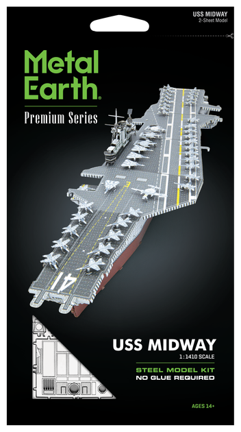 Металевий 3D конструктор "Американський авіаносець USS Midway" - Фото 7 Металевий 3D конструктор "Американський авіаносець USS Midway" - зображення 7