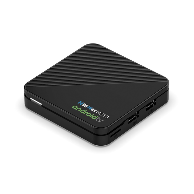Смарт ТВ приставка H96 Max H313 2/16 Гб Android TV 14 Smart TV Box Allwinner H313 + промокоди на телебачення (H96 Max H313 2/16 Black) - зображення 6