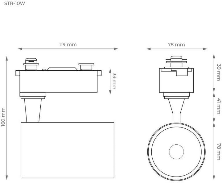 Reflektor szynowy X-Line STR-10W-G 10 W 886 lm 4100 K złoty - obraz 5