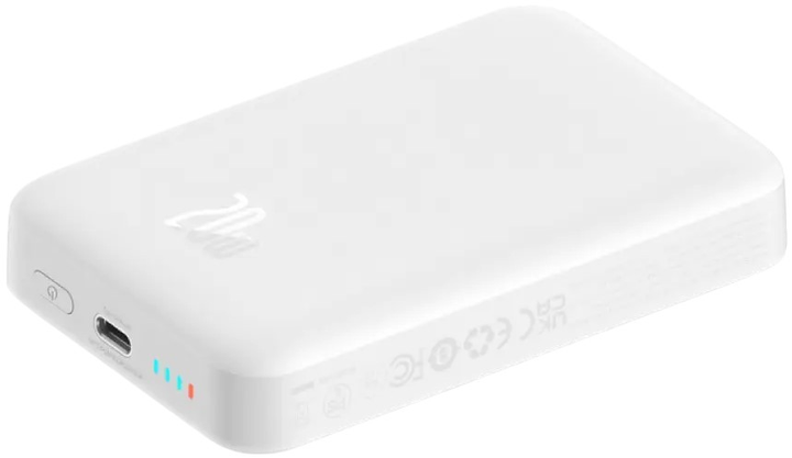 УМБ Baseus Magnetic Mini Air Wireless 10000mAh 20W White (P10059001223-00) - зображення 7