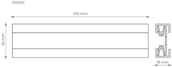 Комплект трекового освітлення X-Line STR-3X5G 3 x 5 Вт золотий - зображення 9