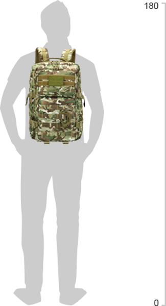 Рюкзак тактичний Kombat UK Trooper Assault Pack 40 л Мультикам (kb-trap-btp) - зображення 5