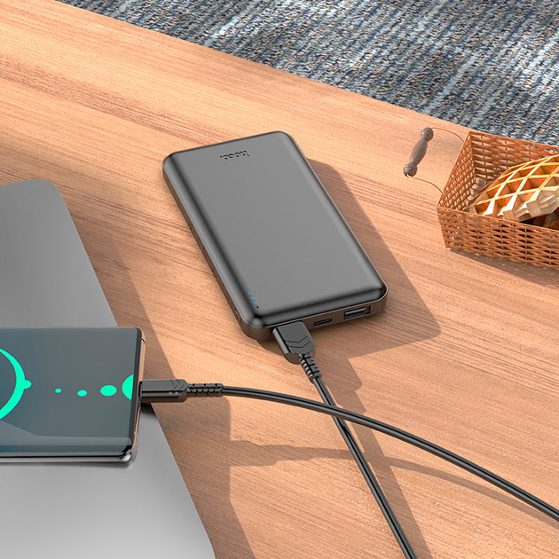 Powerbank Hoco J100 10000mAh Black - obraz 5