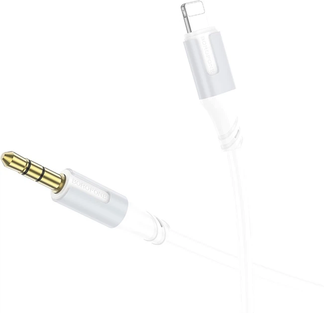 Аудиокабель Borofone BL19 Creator digital audio conversion cable iP White (6941991108570) - Фото 2 Аудиокабель Borofone BL19 Creator digital audio conversion cable iP White (6941991108570) - изображение 2