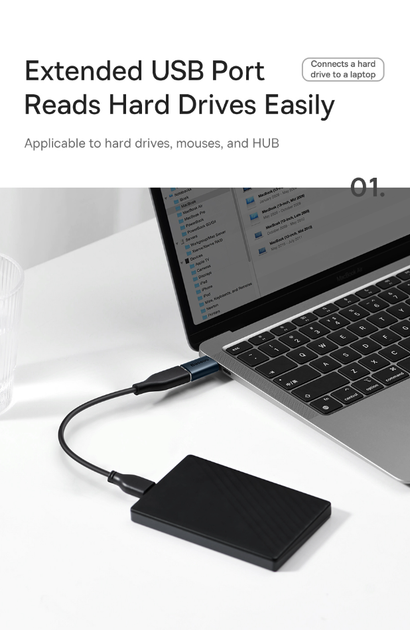 Переходник-адаптер Baseus Ingenuity OTG USB 3.1 to Type-C (ZJJQ000003) - изображение 7