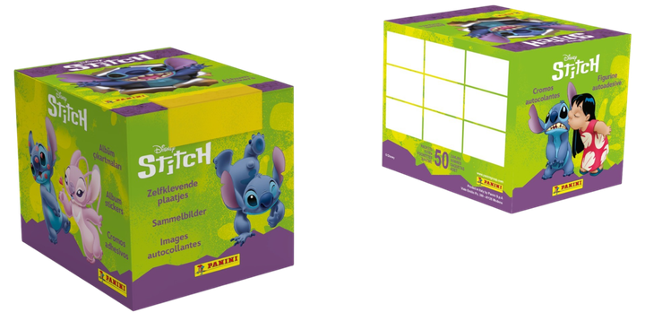 Zestaw kart kolekcjonerskich Panini Disney: Stitch 2025 - Display of 50 Sticker Packs 107510 (8051708011340) - obraz 3