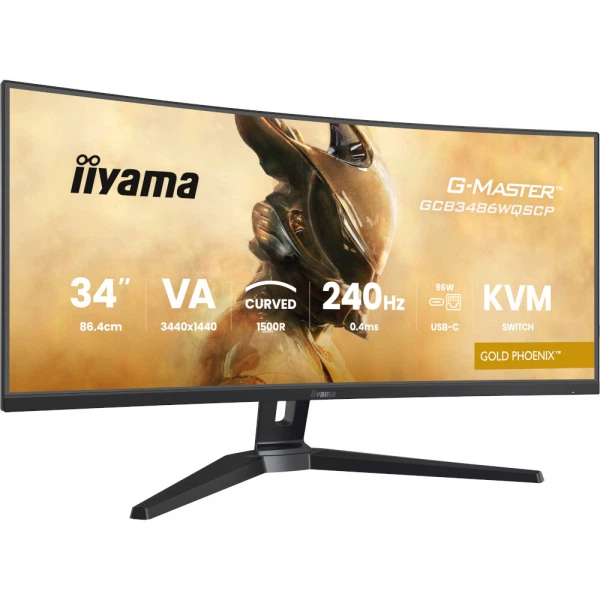 IIYAMA 34" 21:9 вигнутий va рк монітор, 0,4 мс (mprt), 2 40 Гц, Adaptive Sync, hdr, kvm свіч, 2xHDMI 2.1/1x gcb3486wqscp-b1 - изображение 6