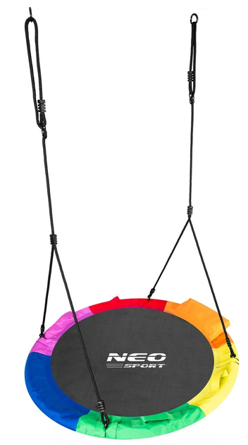Huśtawka Neo-Sport Bocianie gniazdo Swingo 95 cm XXL Wielokolorowa (5903890617646) - obraz 1