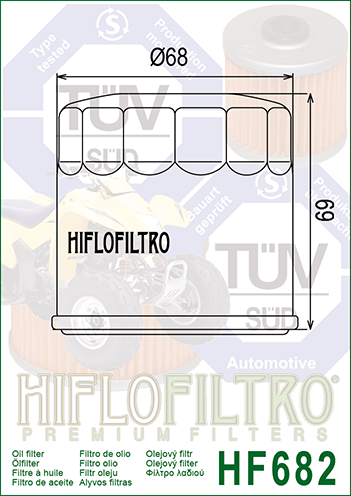 Фільтр оливний HIFLO FILTRO (HF682) - зображення 2