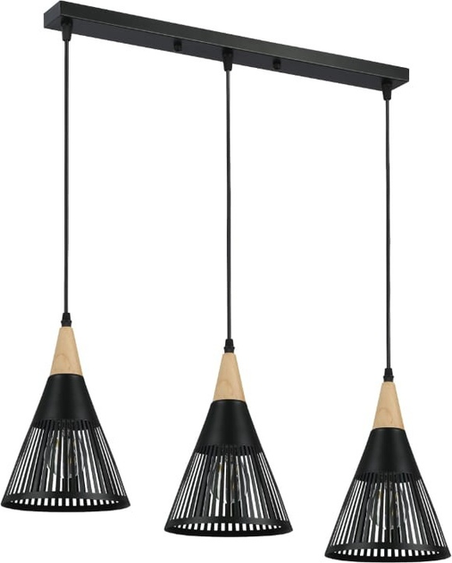 Підвісна люстра DPM SL-0024 3 x E27 Black (5906881231692) - зображення 1