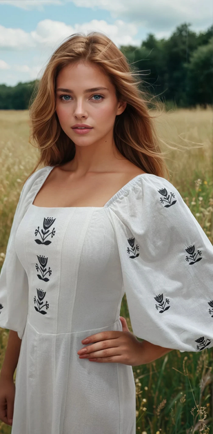 Плаття - вишиванка Wear me S Молочний (14_25_469_11353) - зображення 2