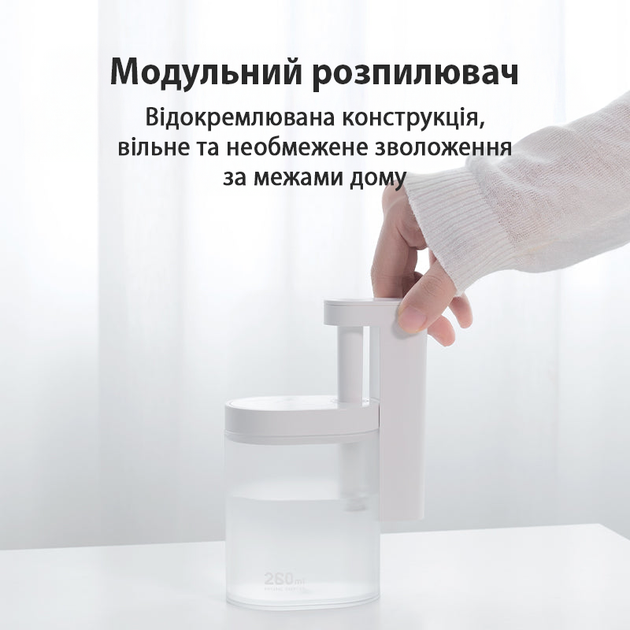 Увлажнитель воздуха Sothing Geometry Humidifier настольный для дома с резервуаром 260 мл (DSHJ-H-002), White - изображение 6