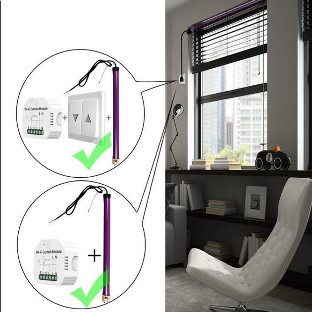 Контролер для ролет Moes MS-108WR Wi-Fi Tuya (5902135135587) - зображення 2