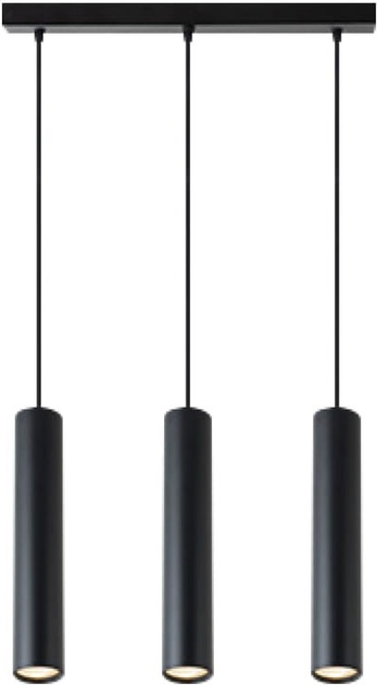 Żyrandol wiszący DPM SL-0152 3 x GU10 Black (5906881231081) - obraz 1