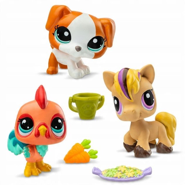 Ігровий набір TM Toys 3 фігурки тваринок Littlest Pet Shop + аксесуари Серія 3 34724ES (0885561006353) - зображення 2