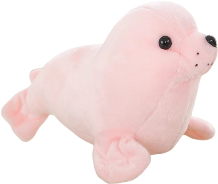 Maskotka-przytulanka Lean Toys Foka Różowa 24 cm 13830 (5905991033219) - obraz 1