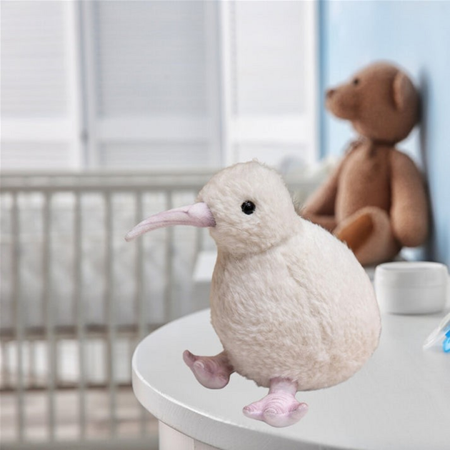 Maskotka-przytulanka Lean Toys Ptak Kiwi Biały 17 cm 13838 (5905991033295) - obraz 3