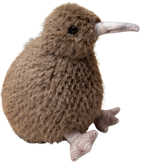 Maskotka-przytulanka Lean Toys Ptak Kiwi Ciemnobrązowy 17 cm 13840 (5905991033318) - obraz 1