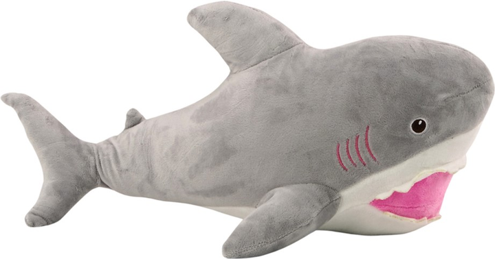 Maskotka-przytulanka Lean Toys Rekin Szary 50 cm 16488 (5905679079980) - obraz 1