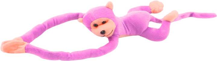 М'яка іграшка Lean Toys Мавпа зі звуком Рожева 60 см 16806 (5905884451236) - зображення 3