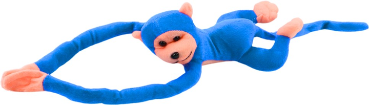 М'яка іграшка Lean Toys Мавпа зі звуком Блакитна 80 см 16815 (5905884451328) - зображення 3