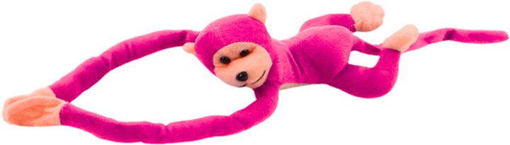 Maskotka Lean Toys Małpka z dźwiękiem Ciemnoróżowa 80 cm 16817 (5905884451342) - obraz 3